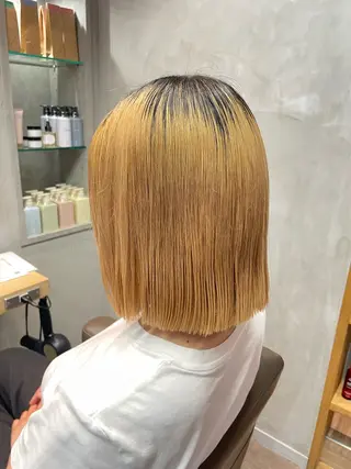 ミディアム 艶カラー💙/狩野 遥のヘアスタイル
