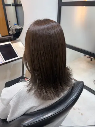 ミディアム カラー 【ニュアンスカラー・ 髪質改善】スズキカナのヘアスタイル