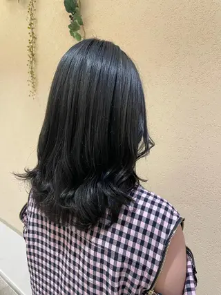 セミロング カラー シャドールーツ美容師 篠原康太のヘアスタイル