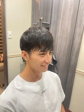 ミディアム 💈無料メンズカット 💈大岩暉弥のヘアスタイル