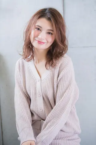 ミディアム カラー ヘアアレンジ 増子 幹樹のヘアスタイル