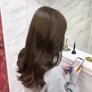 ロング 韓国🎀レイヤー/艶 髪/縮毛矯正/ユリナのヘアスタイル
