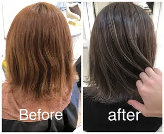 カラー 東梅田エリアカラー ヘアセットNo. 1のヘアスタイル