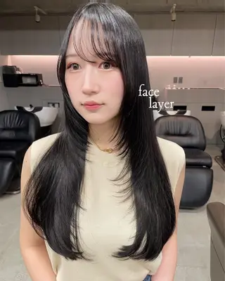 セミロング カラー 表参道/髪質改善・ 透明感 colorのヘアスタイル