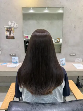 ロング 山口 桃果のヘアスタイル