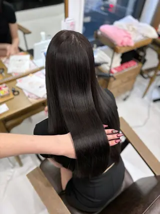 セミロング パーマ 佐藤 有紗のヘアスタイル