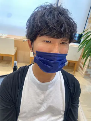 ショート パーマ メンズ 🩵波巻き/ツイスパ HARU💎のヘアスタイル