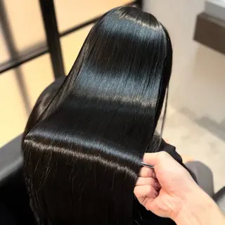 ロング カラー ブリーチなし Ⅰ 髪質改善カラーのヘアスタイル