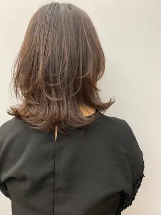 ミディアム カラー パーマ ヘアアレンジ N° 秋田店【ナンバー】のヘアスタイル