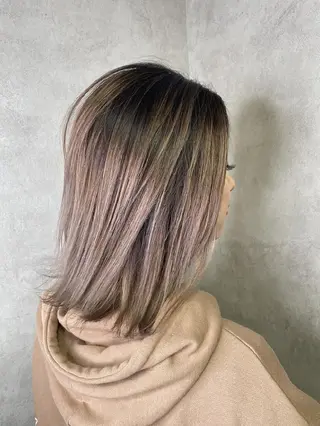 ミディアム カラー RIENS♡xrea 山本優舞のヘアスタイル