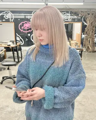 ミディアム 24時間受付🌈ブリ ーチ特化RYUTOのヘアスタイル