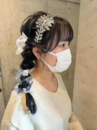 ロング ヘアアレンジ 女性に人気♪ はやしほのかのヘアスタイル