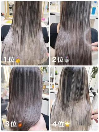 セミロング カラー 山崎俊輔/髪質改善 /バレイヤージュのヘアスタイル