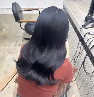 ロング カラー ♡ラベンダー/ピンク /顔まわり♡ネイロのヘアスタイル