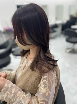 セミロング 🤍韓国トレンド ヘア🤍miku🤍のヘアスタイル