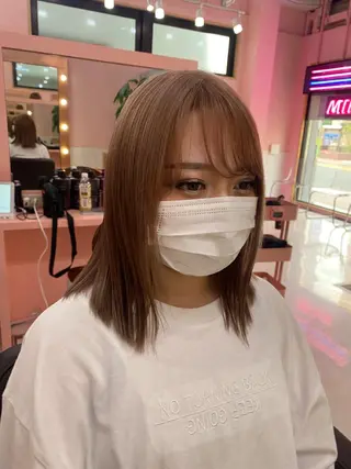 ミディアム パーマ カットカラー特化 ⭐️代表⭐️のヘアスタイル