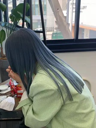 ロング カラー 似合わせカット ケアパーマ喜来雅由のヘアスタイル