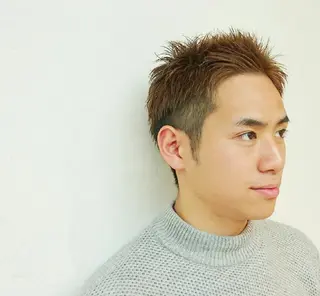 メンズ ショート 透明感ハイライト◎ 伊藤夏海のヘアスタイル