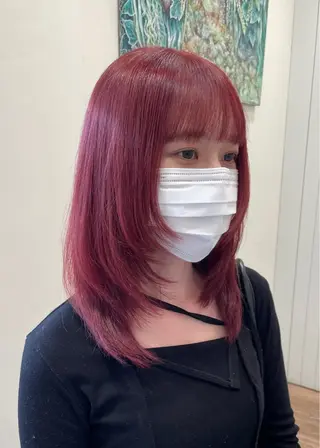 ミディアム 韓国／大宮／レイヤー 🤍AYA🤍のヘアスタイル