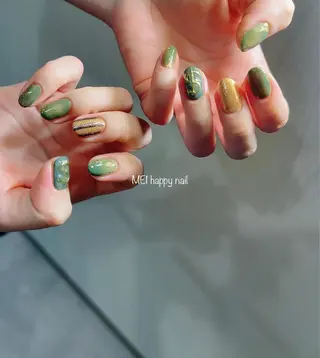 ネイル 北浦和 自爪育成ケアのネイルデザイン