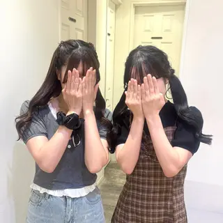 ヘアアレンジ 🍒垢抜けカラー エクステヘアメあずみのヘアスタイル