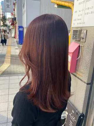 ミディアム カラー MIREI /韓国風 /大阪美容室のヘアスタイル