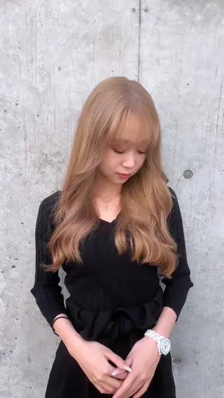 セミロング カラー inq名駅店所属・rion/ 名古屋/カラーのヘアスタイル