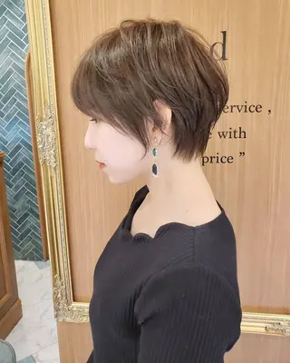 ショート カラー パーマ ショート特化/ 似合わせカット/高津のヘアスタイル