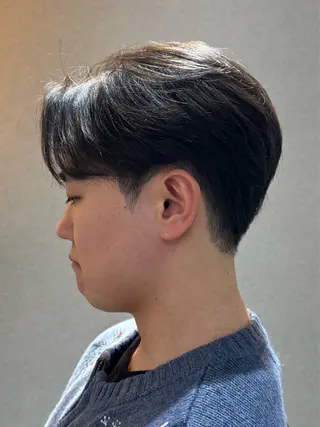 ショート メンズ 曲がる縮毛矯正 心斎橋/本町　あつやのヘアスタイル