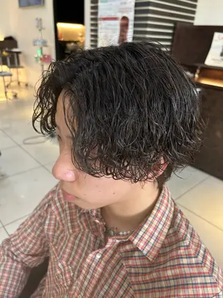 ショート パーマ メンズパーマ 稲葉のヘアスタイル