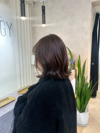 ミディアム カラー 茂木 未海のヘアスタイル