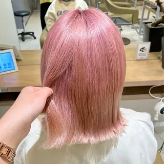 ミディアム カラー ヘアアレンジ 高円寺/艶カラー/ レイヤーカットのヘアスタイル