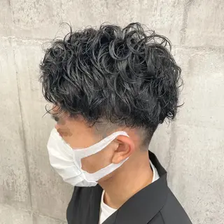 ショート パーマ メンズ LUXBE LUCE 那覇小禄イオン店所属・LUXBE LUCE ひなののヘアスタイル