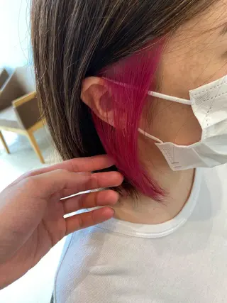 カラー MIRACミラク所属・☀️ハイトーンボブ ☀️石川 海斗のヘアスタイル