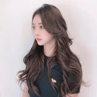 ロング 🌈カラーとエクステ 🌟エクステのヘアスタイル