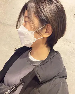 ショート カラー 後藤紗英/髪質改善 /オリーブベージュのヘアスタイル