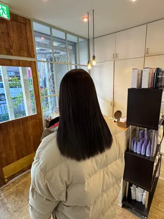 セミロング カラー ブリーチ無しダブル カラー特化/🫧中村のヘアスタイル