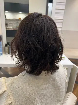 ミディアム パーマ ジャンクロードビギンギンザルグラン所属・🫧レディースカット 吉野志保🫧のヘアスタイル