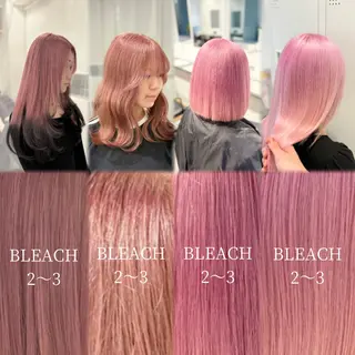 ロング カラー GaKu/ハイトーン /ブリーチ/ブロンドのヘアスタイル