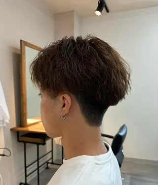 パーマ メンズ フェザーパーマ/韓国 /メンズカット保立のヘアスタイル