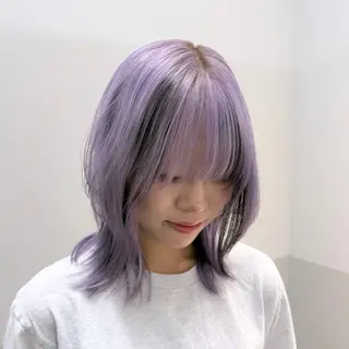 ミディアム カラー ヘアアレンジ メンズ キッズ SALOWIN所属・ハイトーン美容師 MASATOのヘアスタイル
