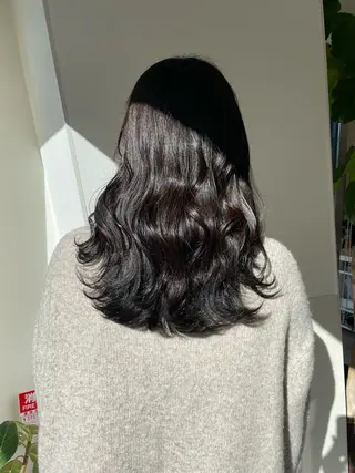 セミロング ヘアアレンジ 鎌倉/アレンジ/暗髪 /髪質改善/ ユキミのヘアスタイル