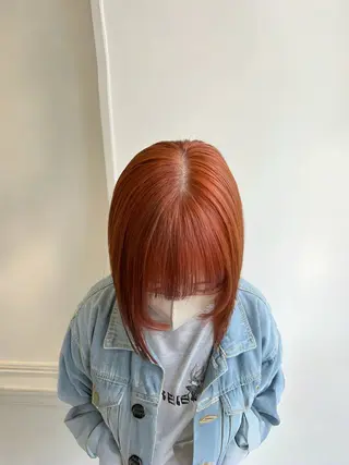 ミディアム カラー 暖色カラー/似合わせ カット/名古屋/辻のヘアスタイル