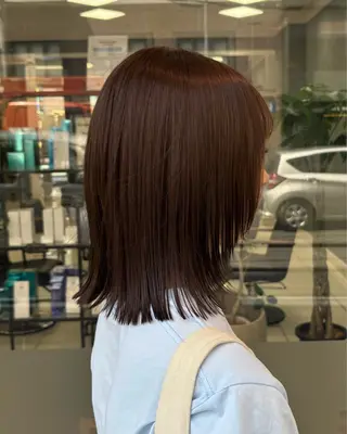 カラー レイヤーカット🩶/ 暖色カラー🎀/麻咲のヘアスタイル