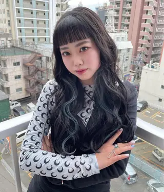 ロング Yuuka/ w colorのヘアスタイル