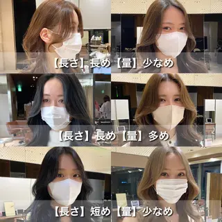 セミロング カラー レイヤー/顔周り /透明感🩶高橋大のヘアスタイル