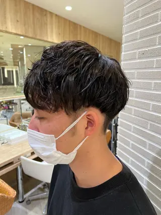 パーマ メンズ 赤本悠斗波巻きパーマ メンズパーマのヘアスタイル