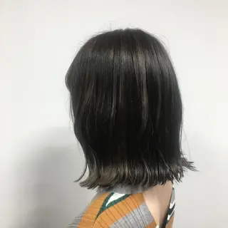 ミディアム カラー sato harunaのヘアスタイル