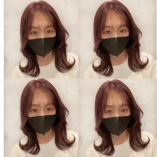ミディアム カラー 韓・中華美女ヘア 🇰🇷×🇨🇳のヘアスタイル