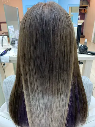 セミロング カラー どんな髪の悩みも解決 します✨田嶋俊一✨のヘアスタイル